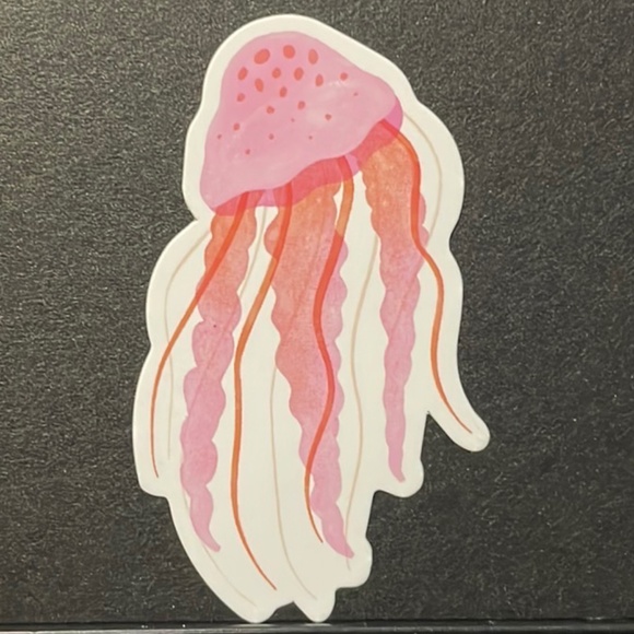 PINK JELLY FISH STICKER - Picture 1 of 1